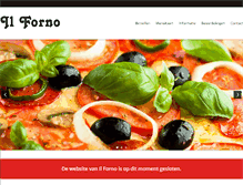 Tablet Screenshot of pizzeriailforno.nl